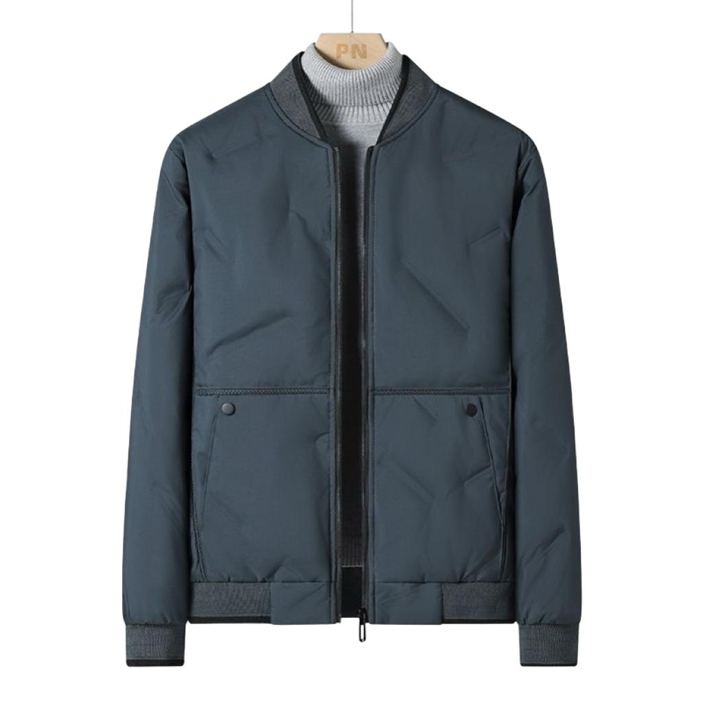 High end business men's winter short cotton jacket * * thick warm baseball collar jacket for men's fashion, cold proof down cott