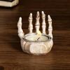 New Halloween Skull Candlestick Ornaments Resin Skull Halloween Desktop Porch Decoration Gifts Candle Holders Decor for Table