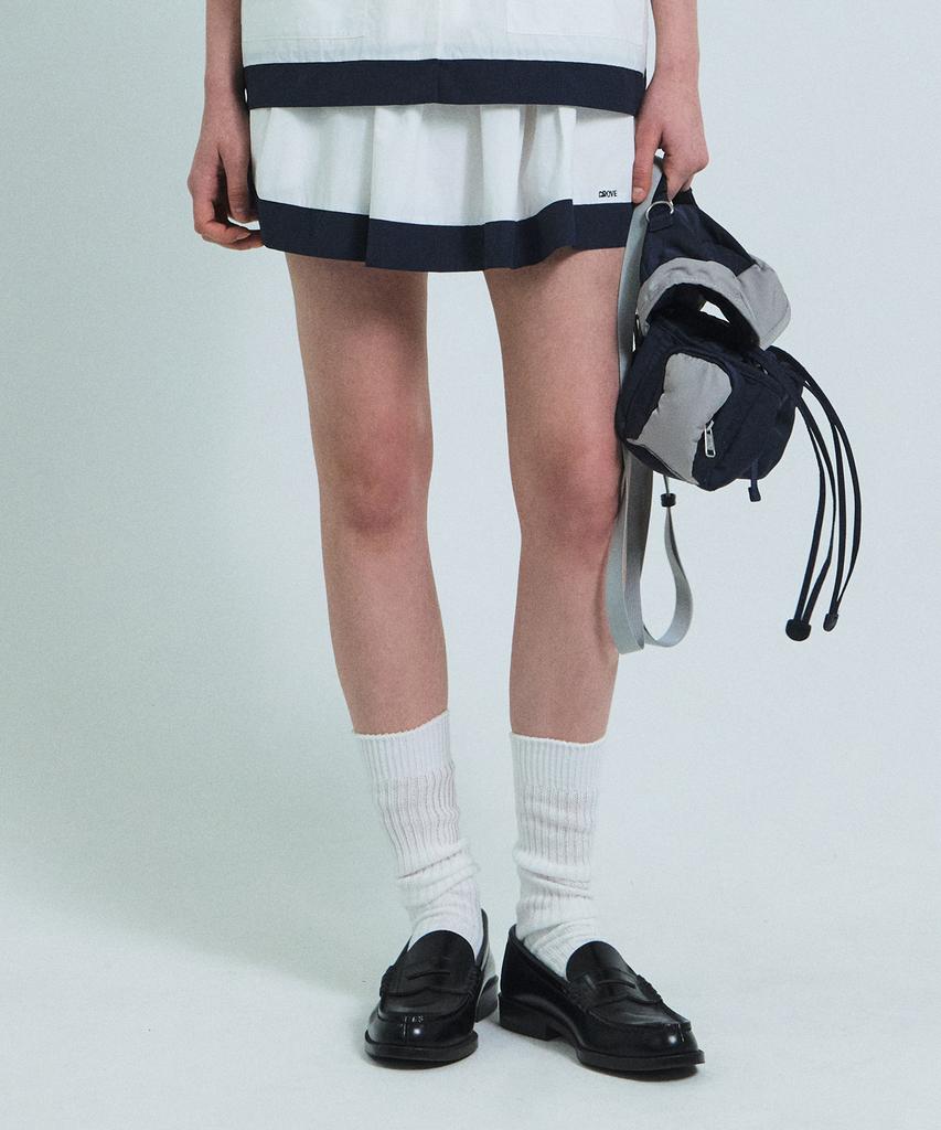 Grove Juli Flare Skirt (White)