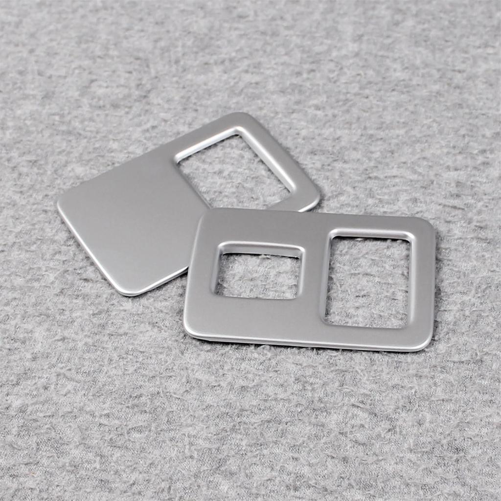 RUIQ Nissan New Serena C28 Series Dedicated Interior Rear Seat USB Socket Cover Frame Trim (Satin Silver)