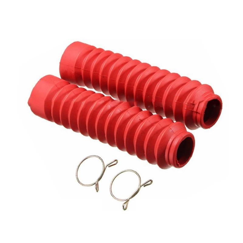 

2pcs Motorcycle Front Fork Protector Cover Gaiter Gator Boots Shock Damping Dust Guard for Pit Dirt Bike Shock-Absorber червоний