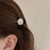 Lovely Flower Vintage Small Hair Claws For Women Girls Retro Dripping Oil Camellia Hairpin Hair Accessories Headwear Ornament