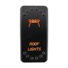 12V 24V Laser Rocker Switch Orange Led Light ON OFF / ON OFF ON for Car Boat Polaris RZR Can-Am ATV UTV RV Maverick Commander
