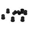 8PCS Guitar String Ferrule Alloy Compact Bass Through Body Buckle for Replacement Black