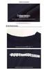 T-shirt a manica lunga a strati in cotone pesante a quadri unisex - Stile casual coreano e americano
