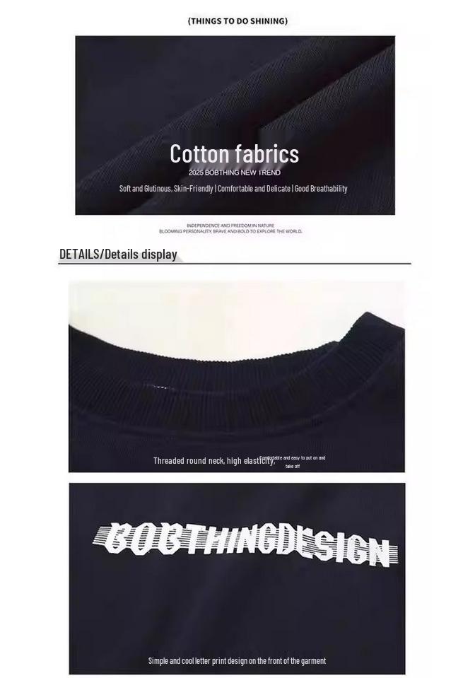 T-shirt a manica lunga a strati in cotone pesante a quadri unisex - Stile casual coreano e americano