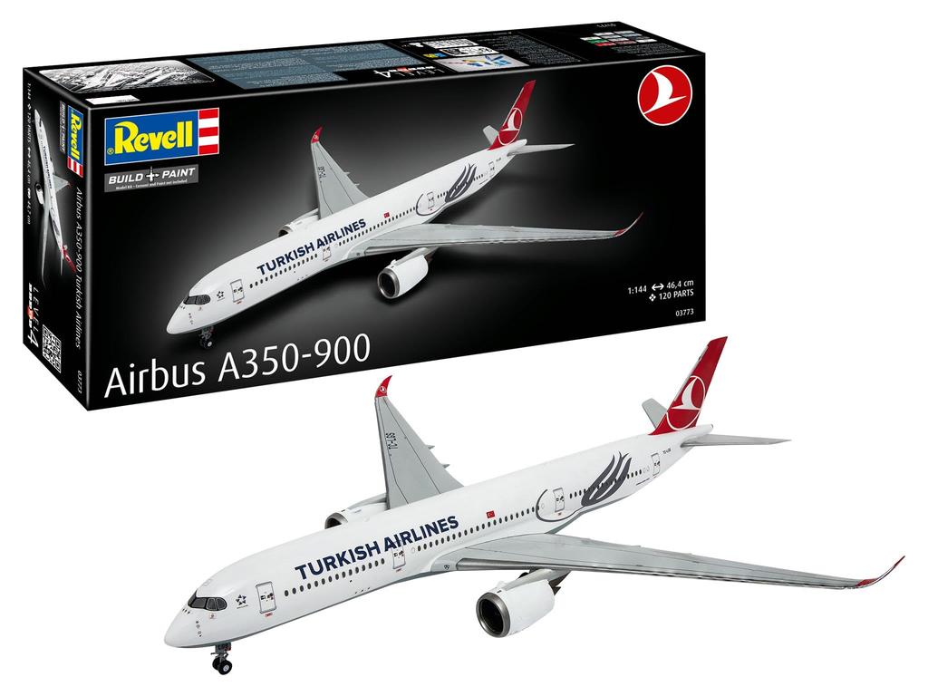 German Revell 1/144 Airbus A350-900 Turkish Airlines Plastic Model Kit 03773 (Airplane)