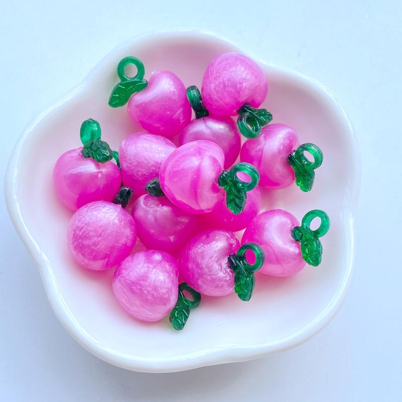 10Pcs New Cute Mini Strawberry Cherry Flat Back Resin Scrapbooking DIY Jewelry Craft Decoration Accessories