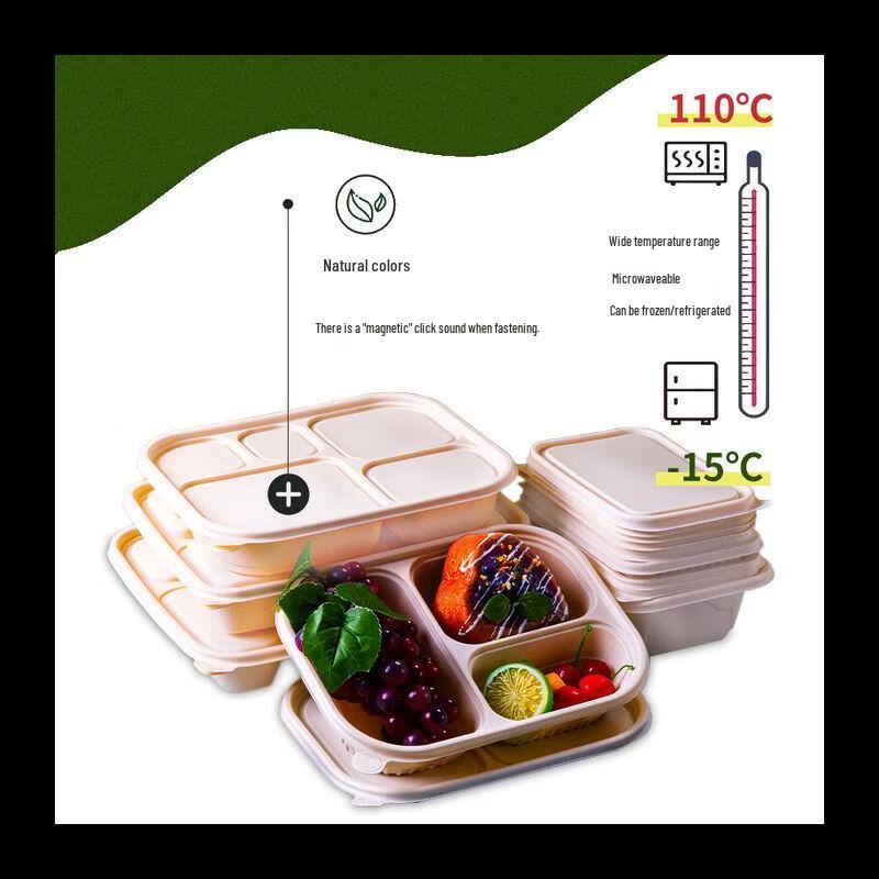 Shenghua Heyiyuan Eco-Friendly Corn Starch Multi-Compartment Meal Box