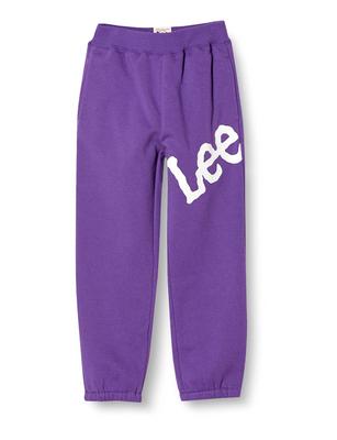 Lee Easy Pants Stor Logotyp Storlek 130 [Officiell] Mjukisbyxor, Barn, Lila,
