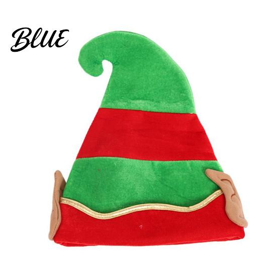 Warm Winter Hats for Family Gatherings Christmas Elf Hat Soft Flannel Santa Cap with Pom Bell Decorative Bells Adults Kids Stretchy Holiday