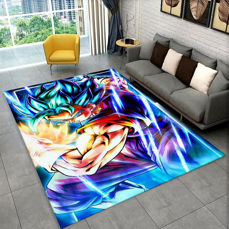 Cartoon D-Dragon Ball Anime Game Carpet Rug for Playroom Bedroom Living Room Sofa Home Decor,kid Area Rug Non-slip Floor Mat
