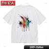 Womens Trend Machine Washable Classic TShirt Dynamic Ink Drip Rainbow Design Colorful Stylish Nostalgic Tshirts Shirts Camisa