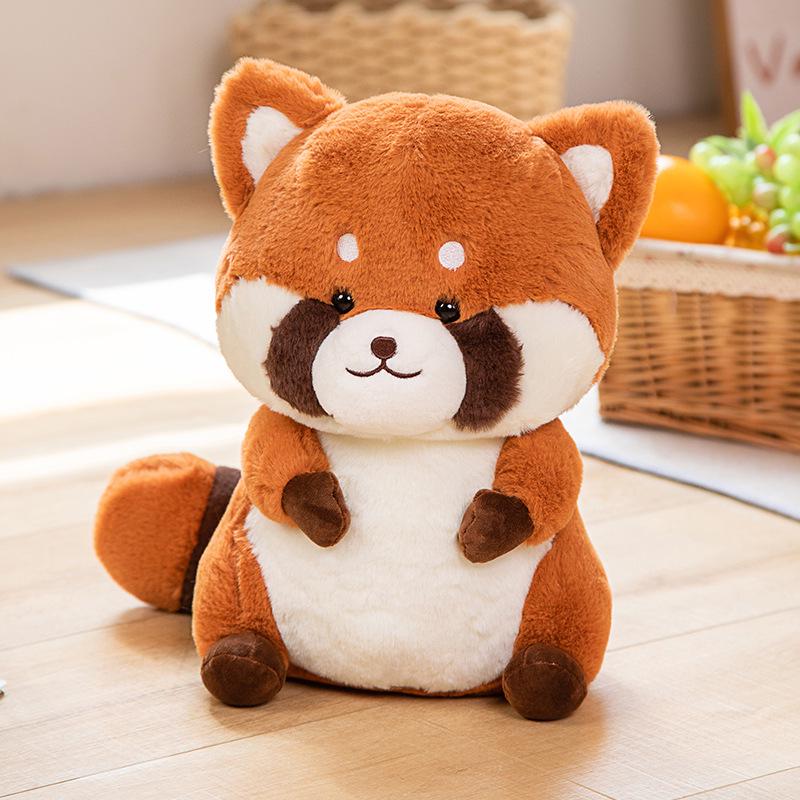 Adorable Fluffy Raccoon Plush Toy Cushion - Perfect Children's Gift