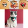 Weihnachts-Haustier-Dreieckstuch mit Weihnachtsmann-, Elch-, Schneemann-Design für Katzen und Hunde Winter-Feiertagsdekoration