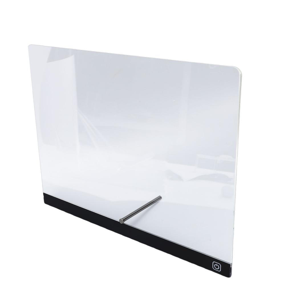 LED Drawing Board 17 Inch Multifunctional Scratch Proof Acrylic Dry Erase Board with Bracket and 7 Markers