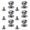 20 Sets Ball Head Stud Rivets 12mm High Hardness Screw Back Design Round Head Rivets for Handcraft