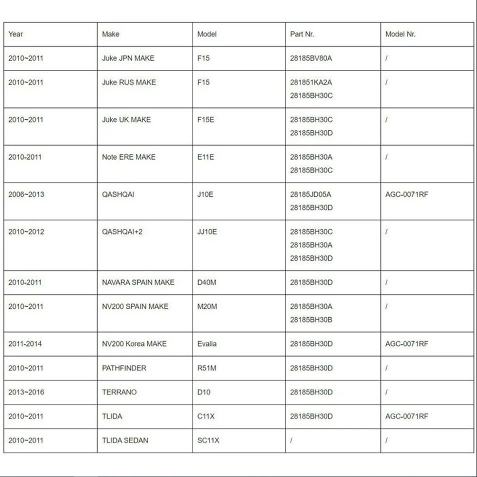 Wyświetlacz LCD Nawigacja Ekran Dotykowy Dla Nissan X-Trail Qashqai Note Navara Juke Frontier Dualis
