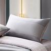 2-Pack 100% Cotton Pillowcases 48x74cm Plain Solid Color Bedding Students Home Use Soft Satin Weave