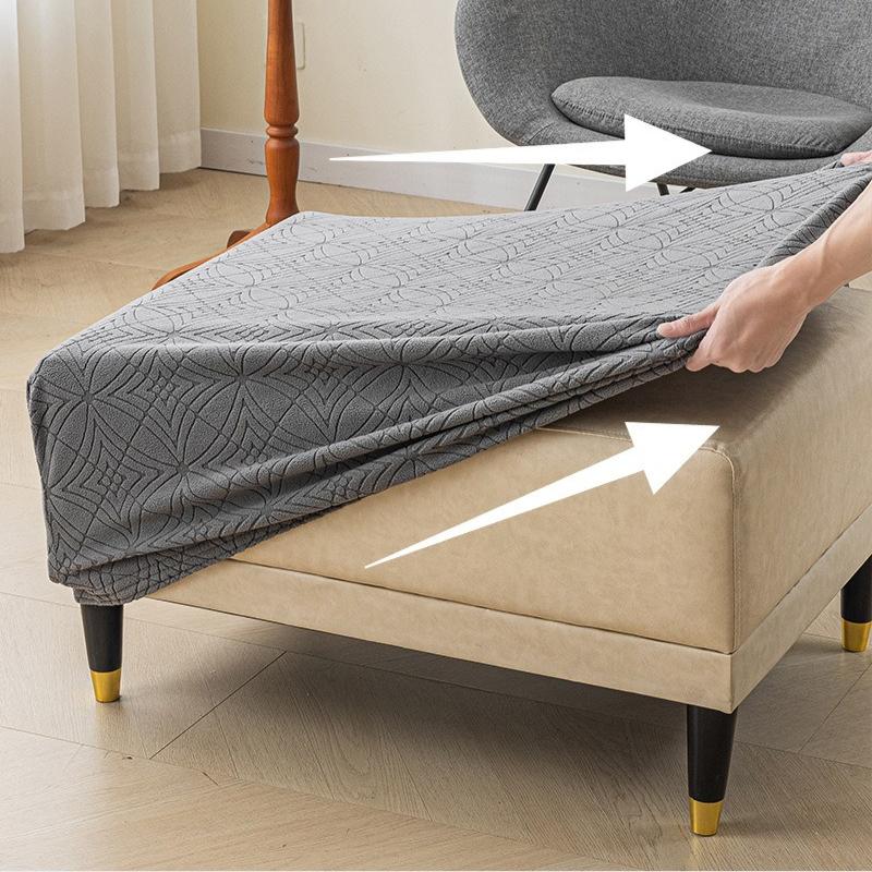 Modern Simple Pedal Cover Universal Cover for All Seasons Household All-inclusive Stool Cover Elastic Thickened Pedal Sofa Cover