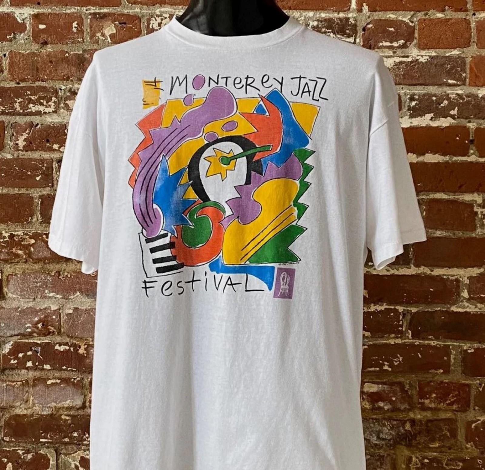

Футболка унисекс из хлопка с коротким рукавом Monterey Jazz Festival Все размеры 2XL