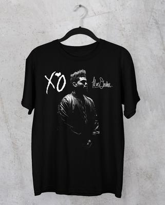 Tričko s rapovým logem The Weeknd černé krátký rukáv Podepsané S až 5XL JM913 Unisex tričko