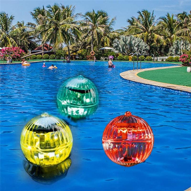 

A23I-Solar Floating Pool Light, Waterproof LED Color Changing Solar Pond Lights Water Floating Lights