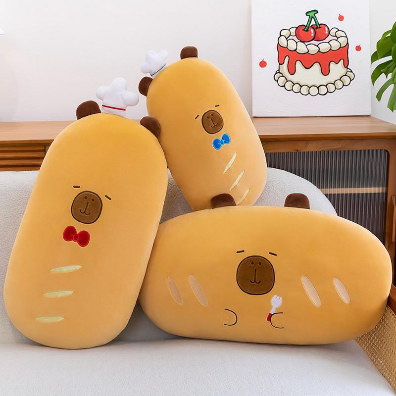 Capybara Plush Bread Toy  Adorable Cartoon Girls Kids Bedtime Birthday Gift