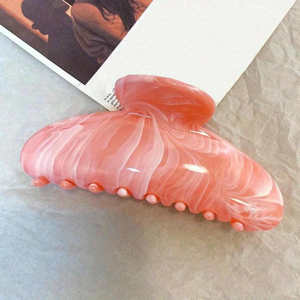 Minimalist Glossy Marble Texture Hair Clip Claw Clamp,Plastic Hair Accessories, Hair Claw, Claw Clips, Hair Clutch, Hair Jaw Clip