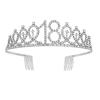 Fashion Alloy Digital Crown Headband Rhinestone Birthday Crown Headband Bachelor Party Prom Headdress Hair Accessories
