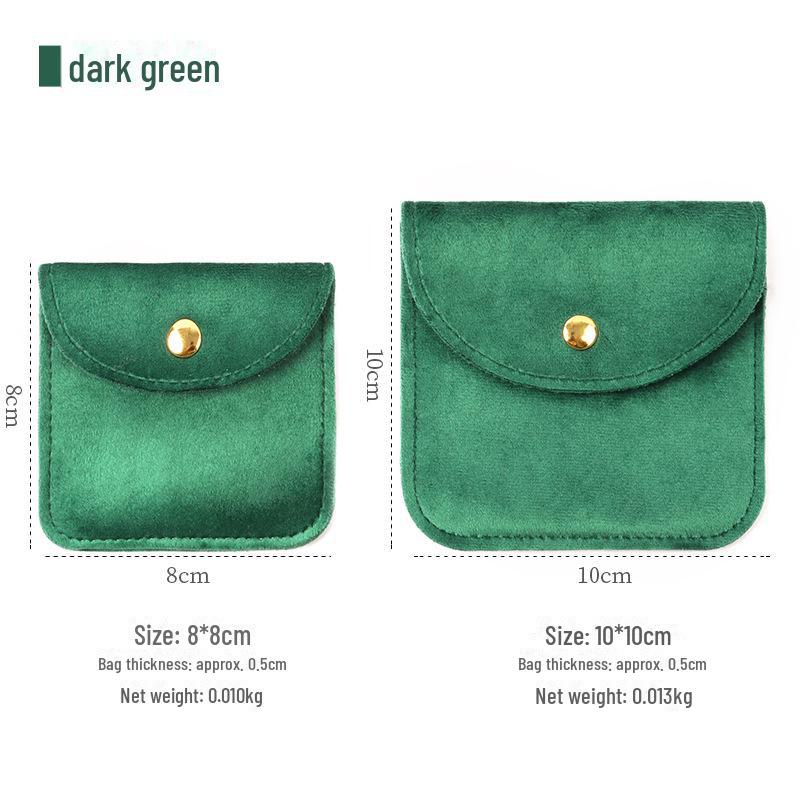 

Простая бархатная сумка для хранения украшений: браслетов и колец 10x10 cm