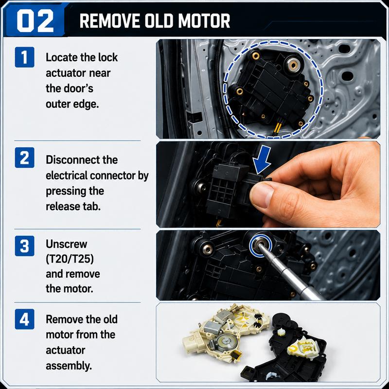 2/4pcs Motor for 2000-2005 Ford Focus MK1 Door Lock Latch Actuator Frot Rear Left Right Side 2S4A-A21813-EB A18119