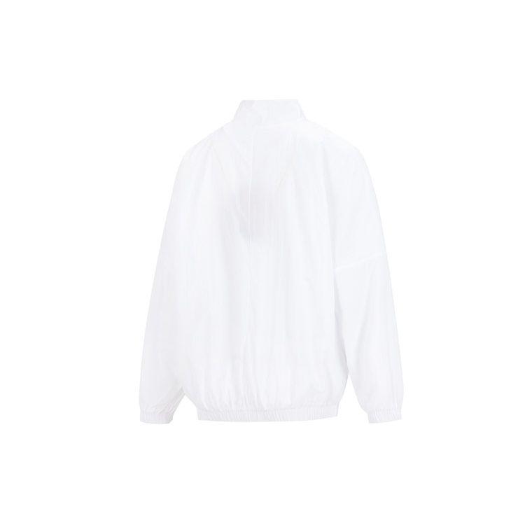 Nike Logo Print Windbreaker Loose Stand Collar Jacket Women Outerwear White DX5865-100