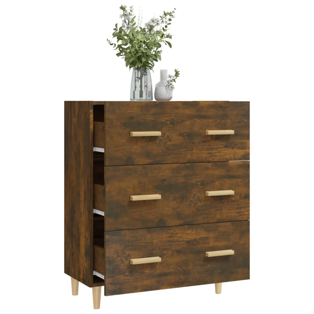 Sideboard Smoked Oak 70x34x90 cm Particleboard