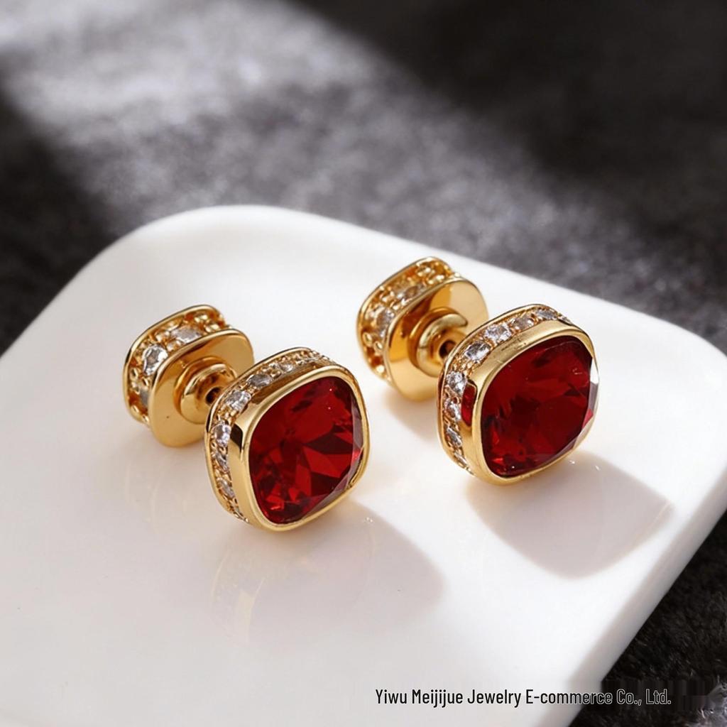 Miki Light Luxury Crystal Stud Earrings: Elegant Women's Niche Design for Fashion