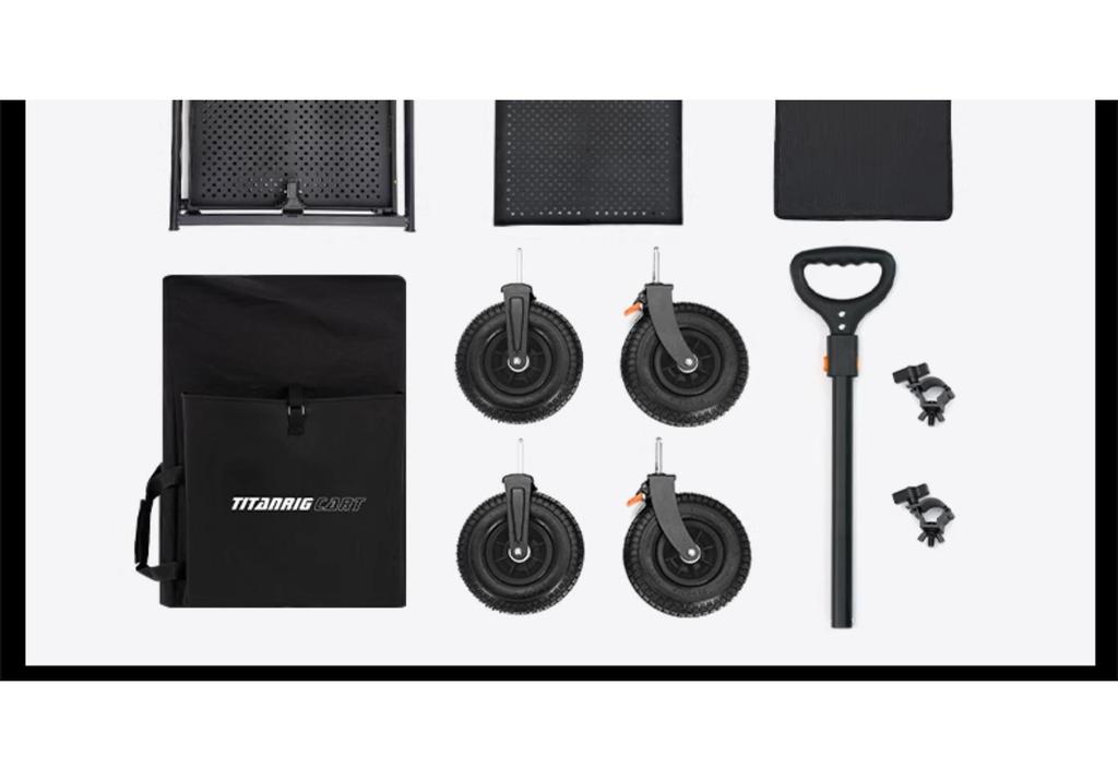 Outdoor Folding Photography Equipment Storage Cart