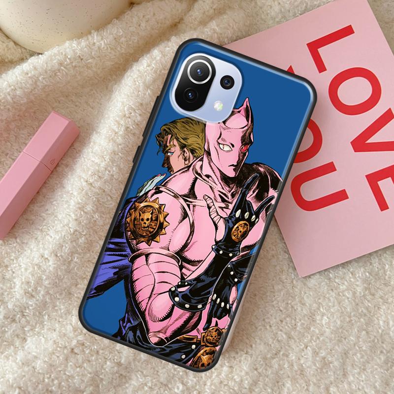 Killer Queen Yoshikage Kira Jojo Rückseite für POCO X4 Pro F1 F2 F3 X3 GT M3 M4 X3 Pro Hülle für Xiaomi 11T 12 Pro 11 Lite