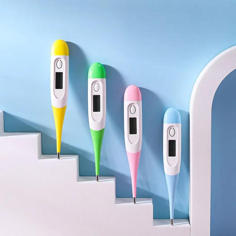 Digitales Thermometer Kopf Oral Achselhöhle Temperaturmessung Elektronische Digitale Anzeige Weicher Kopf Haus Erste-Hilfe-Kasten Baby Erwachsener
