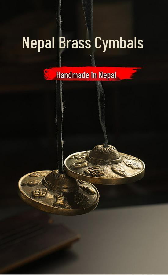 Nepalese Handmade Brass Cymbals: Yoga Gong & Percussion Instrument