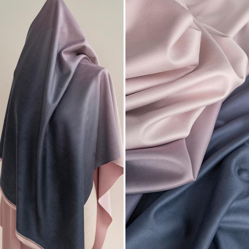 

High-end Skin-friendly Soft Fabric Thickened Gradient Suede Fabric DIY Windbreaker Jackets for Autumn and Winter Clothing 100x150cm