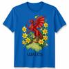 St Davids Day Welsh Flag Dragon Daffodil Wales Festival T Shirt Unisexs Kids Unisex