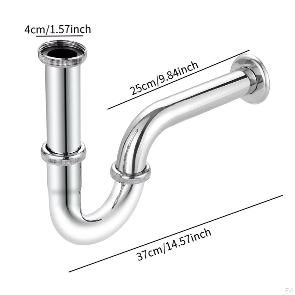 Regulowana rura odpływowa do syfonu zlewozmywaka ze stali nierdzewnej