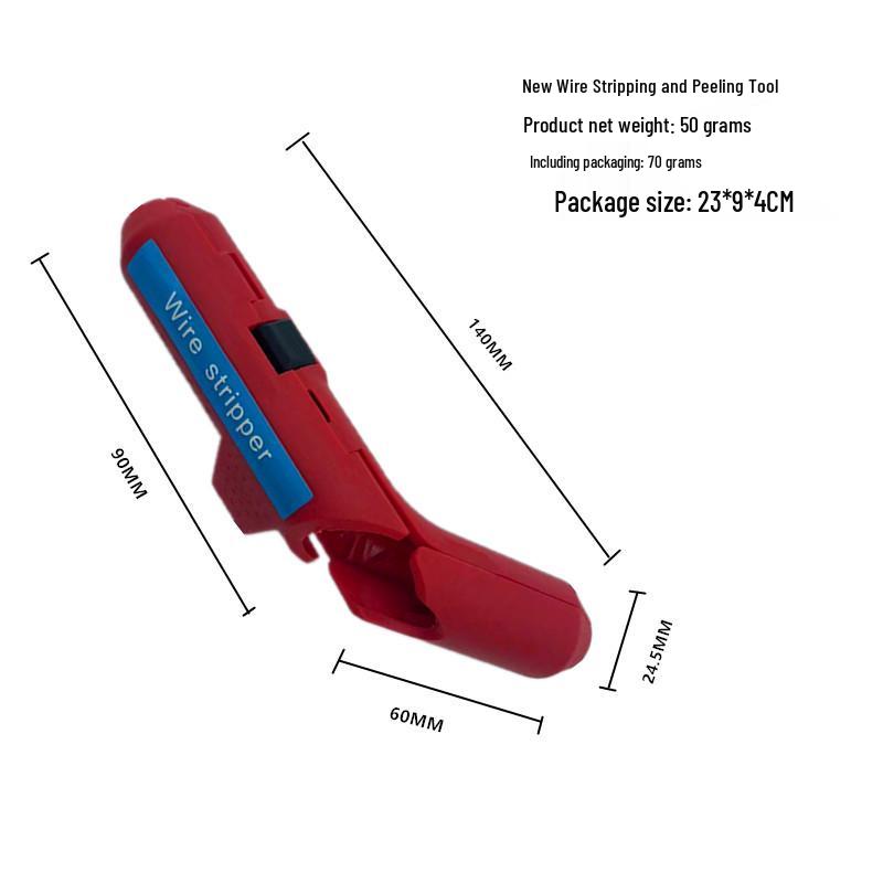 Portable Handheld Wire Stripper: Manual Cable Stripping Tool for Electricians