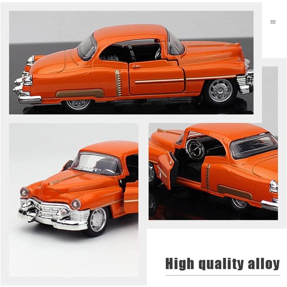 1/36 Méretarányú Cadillac Vintage Autók Ötvözet Die-Cast Húzható Hátra Fém Modell Klasszikus Autó Gyűjtői Darab Gyerekeknek Felnőtteknek Ajándék Die-Cast Nyitható Ajtós Autó