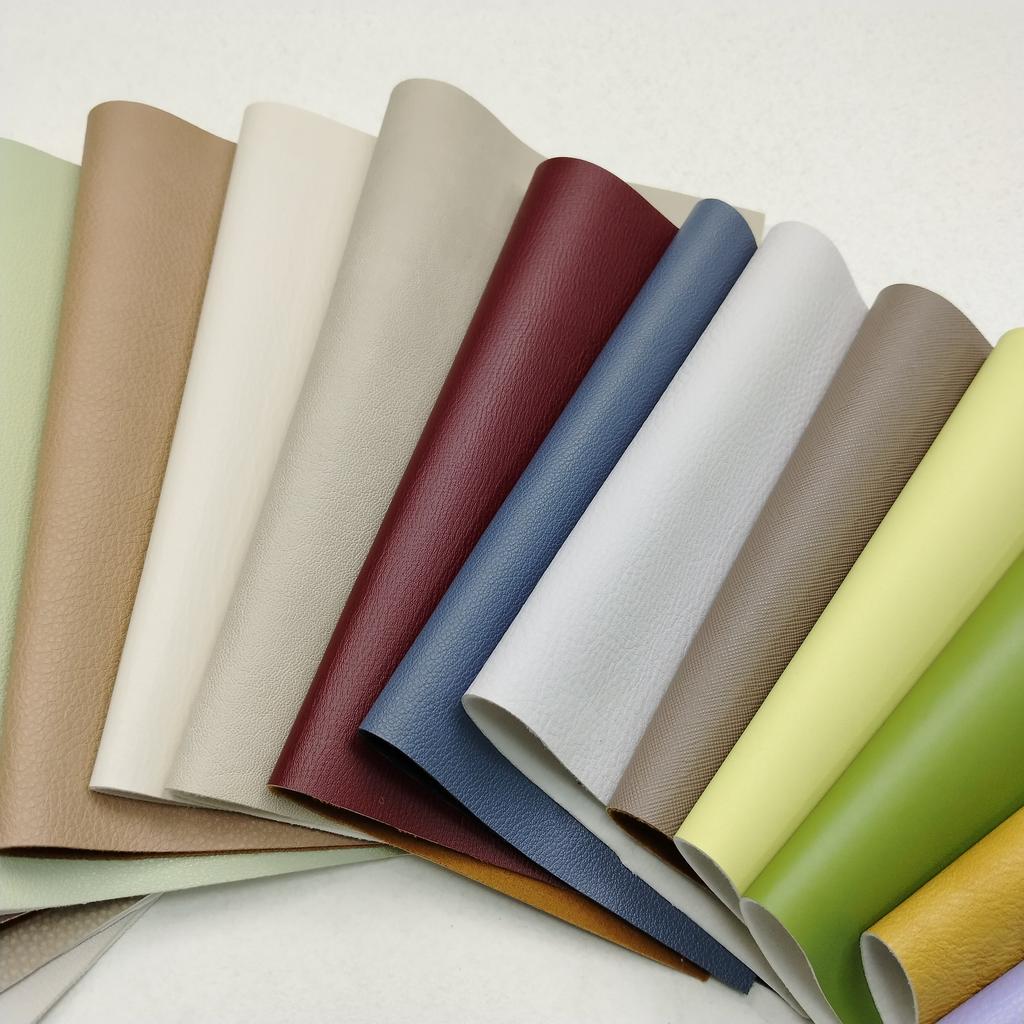 Customizable,in Various Colors, Grainy Soft Embossed Synthetic PU Leather Water Resistant Stretchable for Shoes Bags