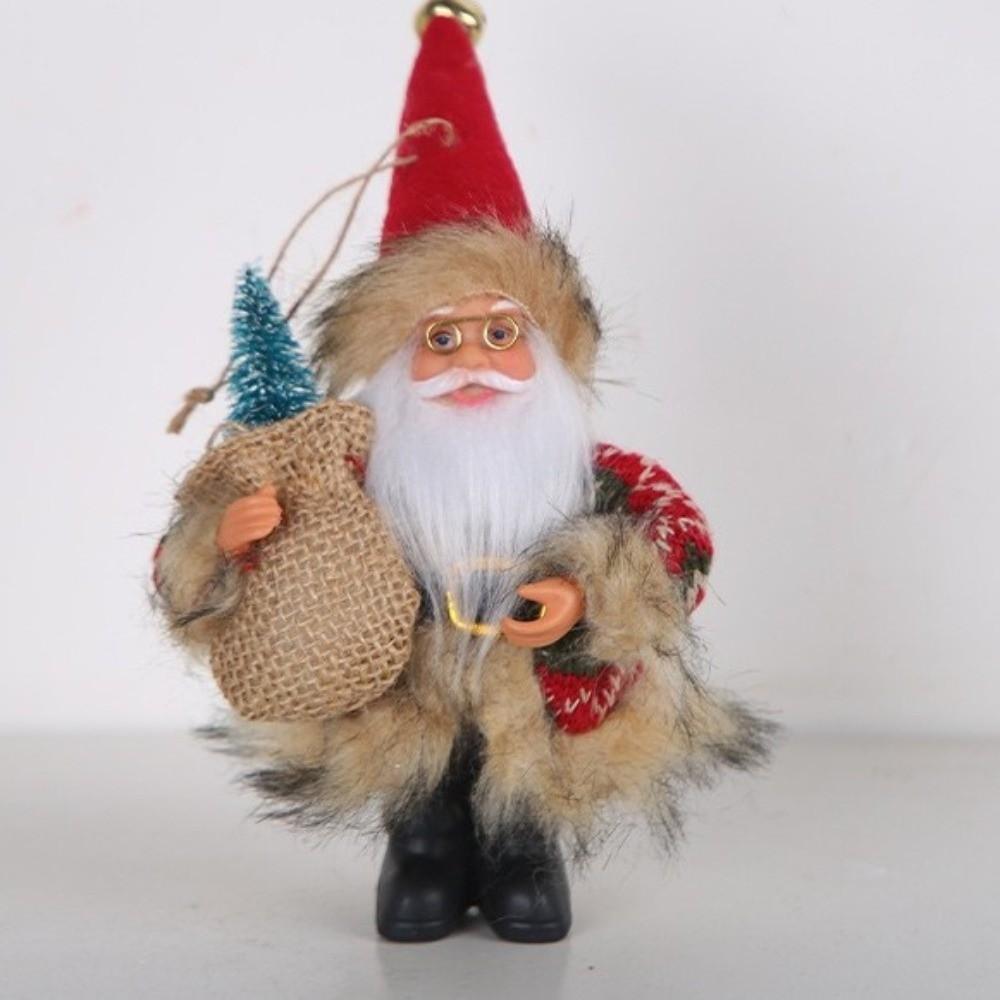 Christmas Tree Hanging Ornaments Santa Claus Standing Ornament Christmas Santa Claus Doll Toy