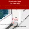 4Pcs/set Plastic Steel Aluminum Alloy Windproof Block Sliding Door Window Sealing Block Soundproof Push-pull Window Accessories