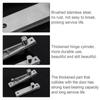 360-degree Rotating Door Pivot Hinge System Heavy Duty Door Shaft Hidden Axis  Closet