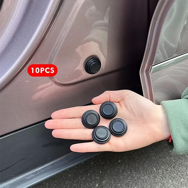 10-Pack Silicone Car Door Seal Pads, Noise Reduction & Vibration Damping, Shock Absorption for Quieter Vehicle Experience, Universal Fit
