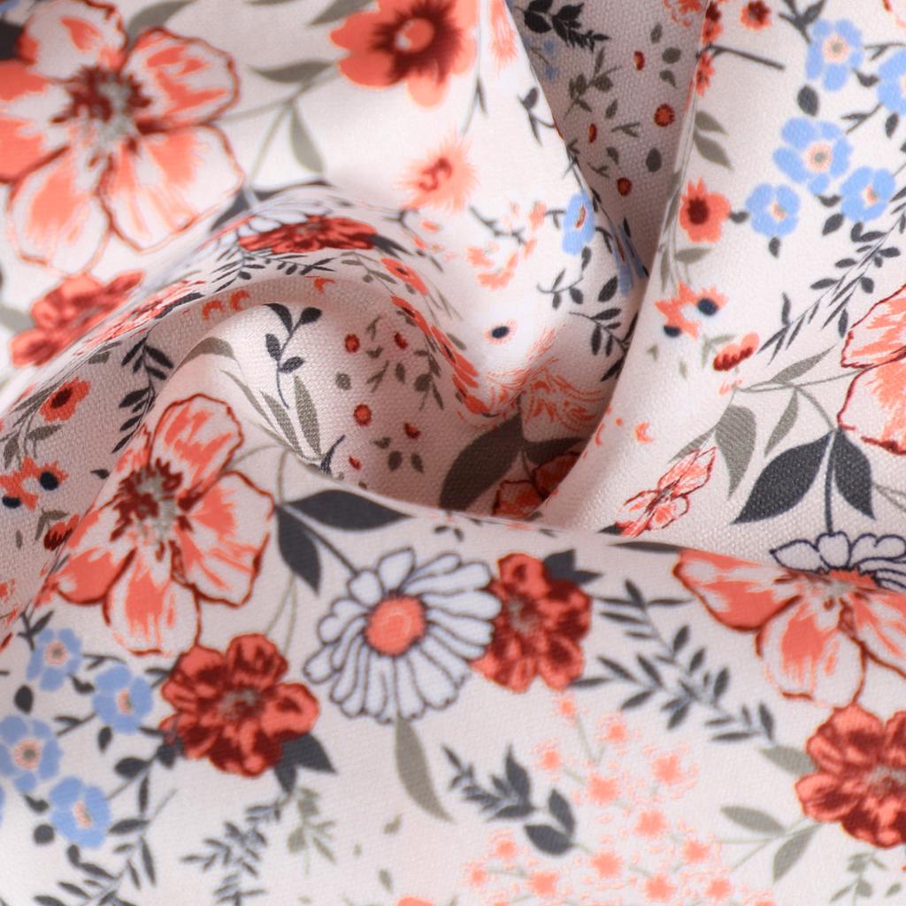 Girls' Fashion Long-sleeved Floral Print Mesh Dress with Belt Spring/summer Casual Dress for Children